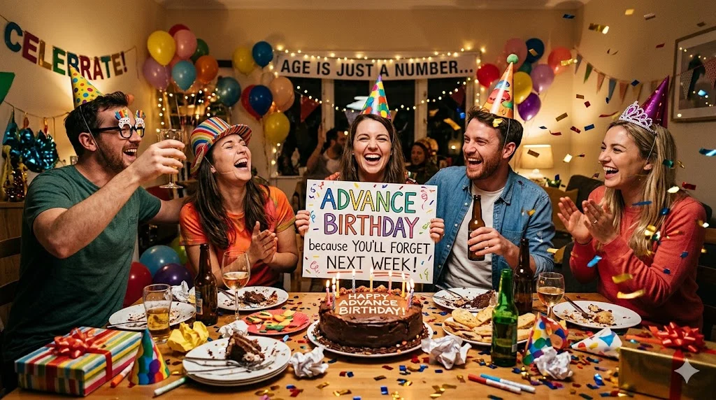 Funny Advance Birthday Wishes