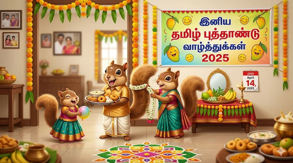 Cute and Funny Tamil New Year Wishes 2025