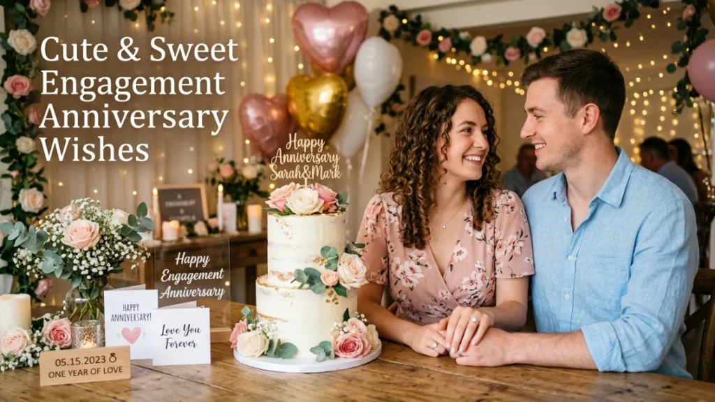 Cute and Sweet Engagement Anniversary Wishes