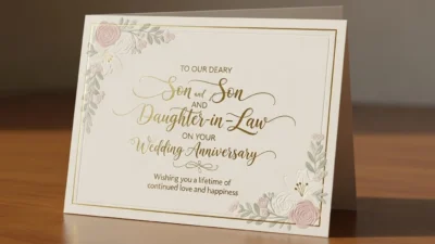 Wedding Anniversary Wishes for Son