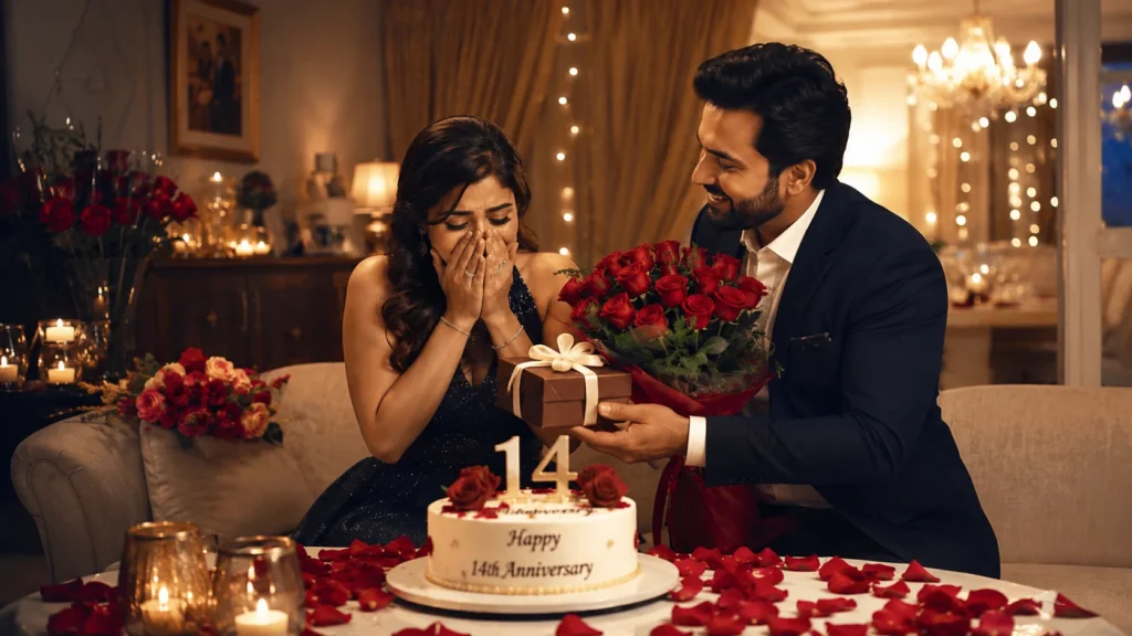 14th Marriage Anniversary Wishes for Wife from Husband