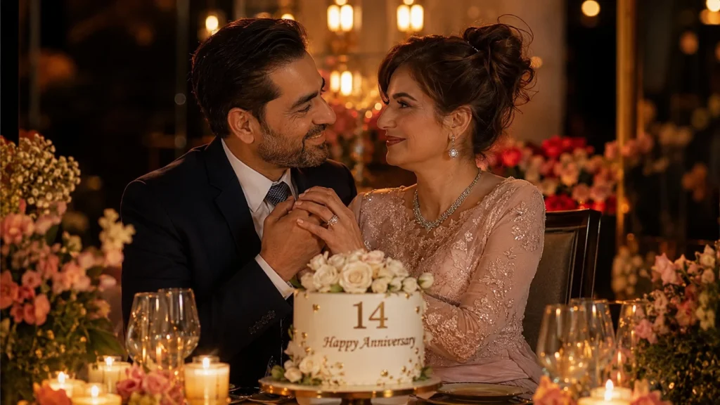 Romantic 14th Marriage Anniversary Wishes for Wife