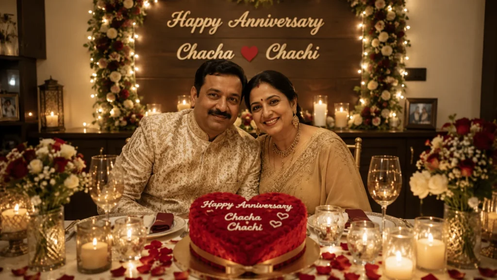 Simple Anniversary Wishes for Chacha Chachi