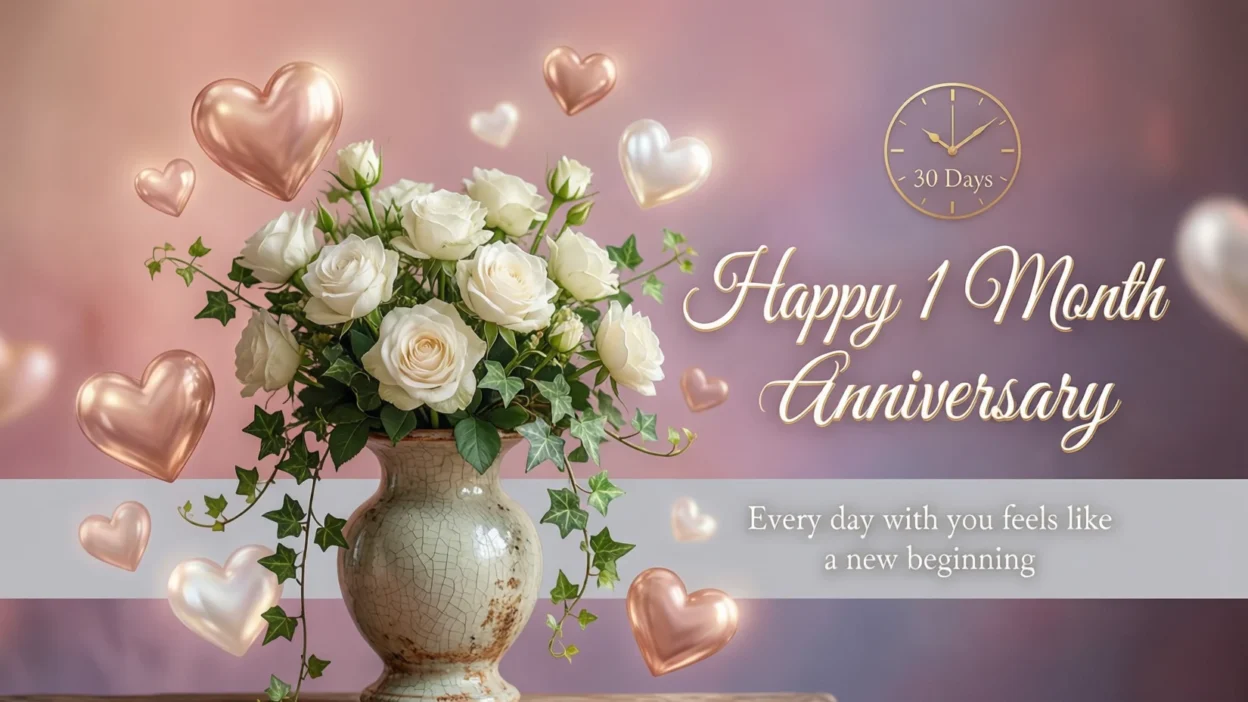 1 Month Anniversary Wishes
