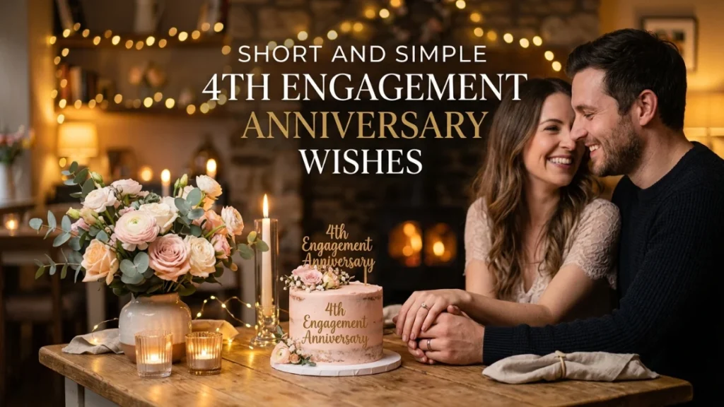 Short and Simple 4th Engagement Anniversary Wishes