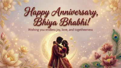 Anniversary Wishes for Bhaiya Bhabhi
