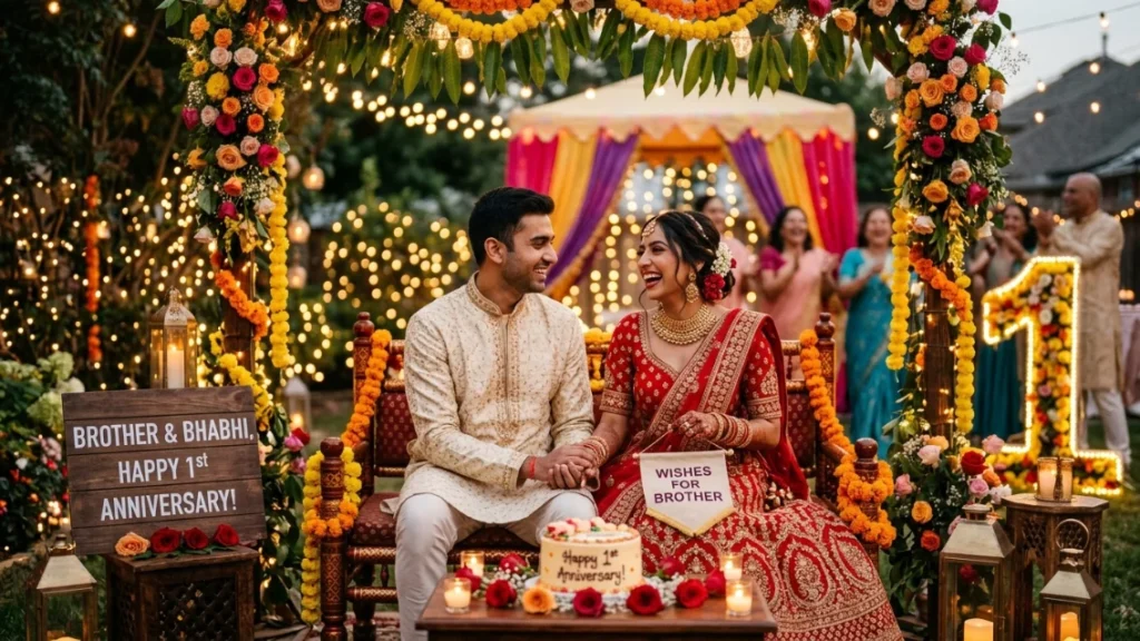 Romantic First Anniversary Wishes for Brother