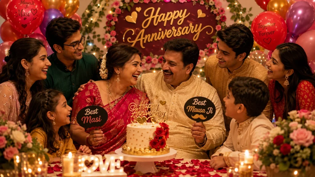 Funny Anniversary Wishes for Masi and Mausa Ji