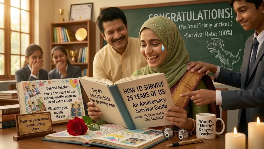 Funny Anniversary Wishes for Teacher