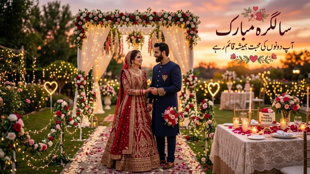 Romantic Anniversary Wishes in Urdu