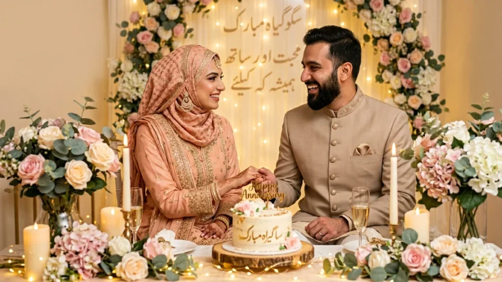 Short and Sweet Anniversary Wishes in Urdu
