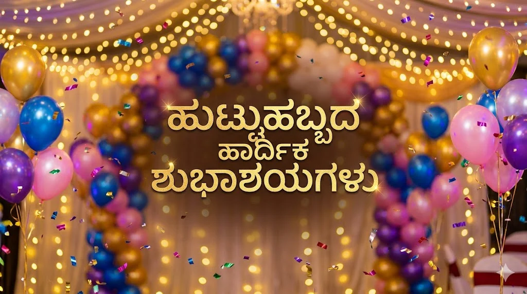 Simple Happy Birthday Wishes in Kannada