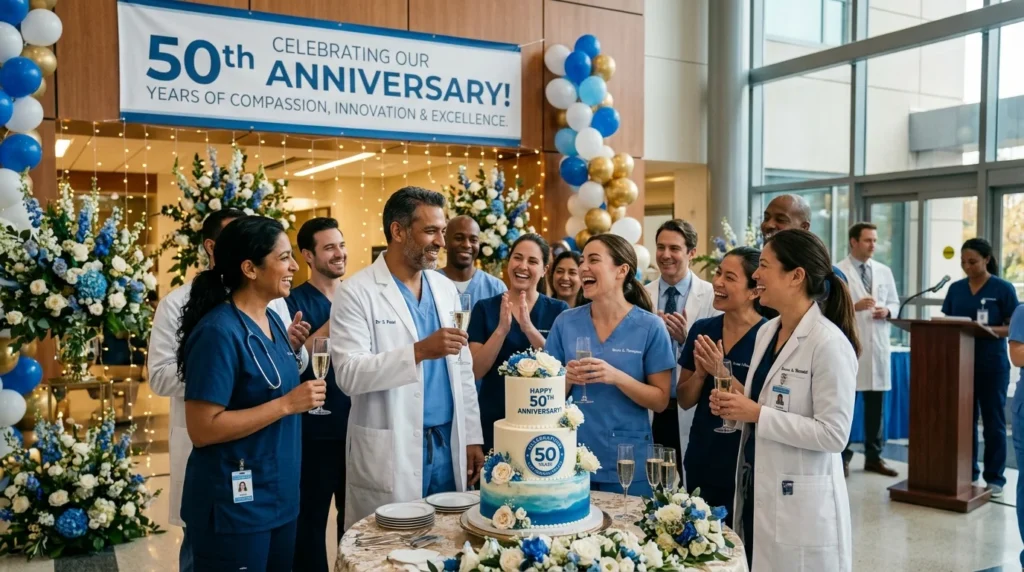 Short Hospital Anniversary Wishes for Social Media