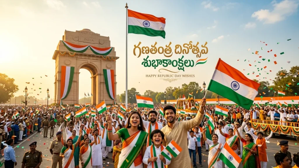 Happy Republic Day Wishes in Telugu