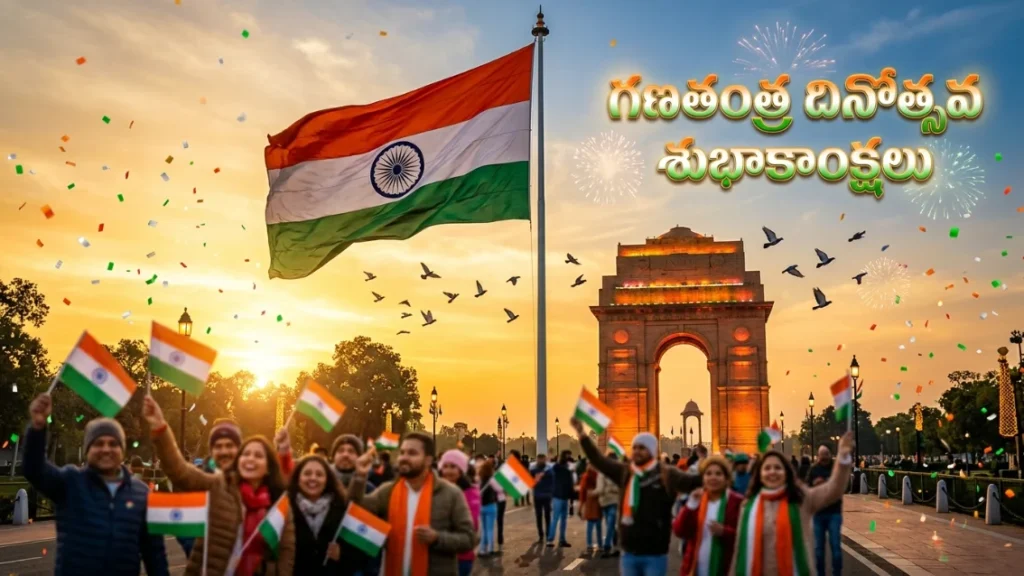 Republic Day Wishes in Telugu for WhatsApp Status