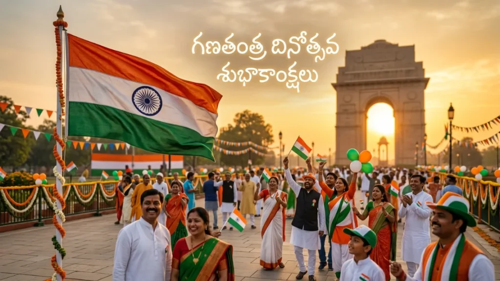 Short Republic Day Wishes in Telugu
