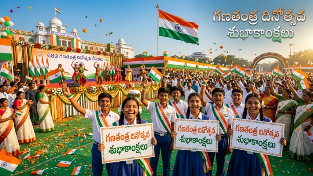 Patriotic Republic Day Wishes in Telugu