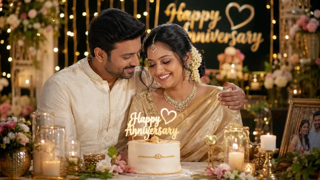 Romantic Wedding Anniversary Wishes in Telugu