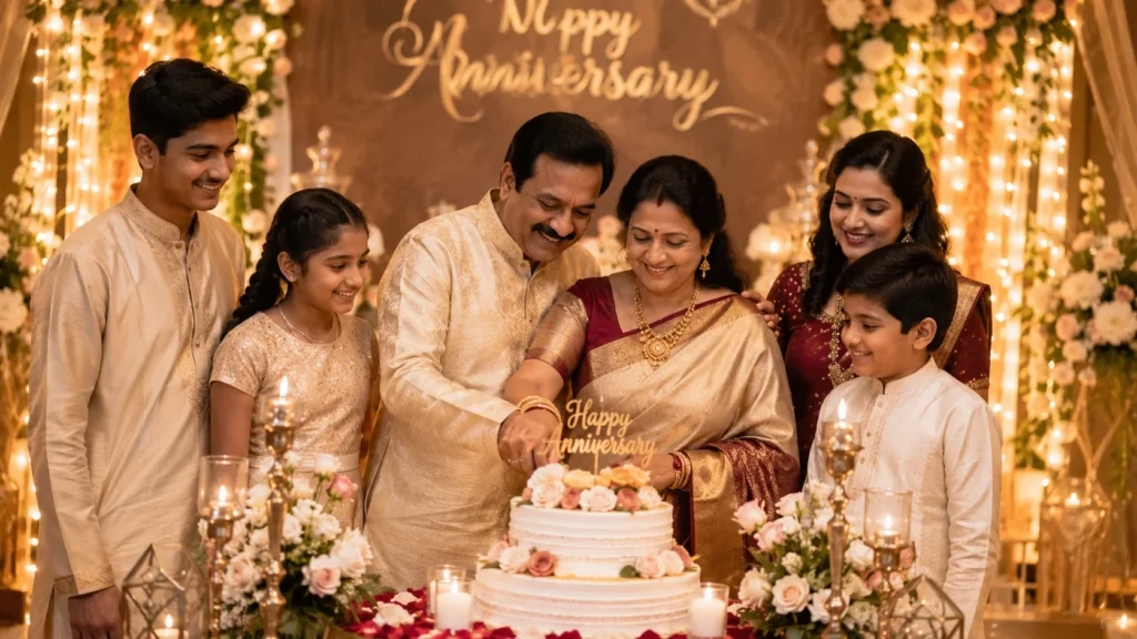 Wedding Anniversary Wishes for Parents in Telugu