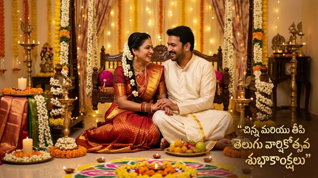 Short and Sweet Telugu Anniversary Wishes