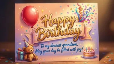 Birthday Wishes for Grandson