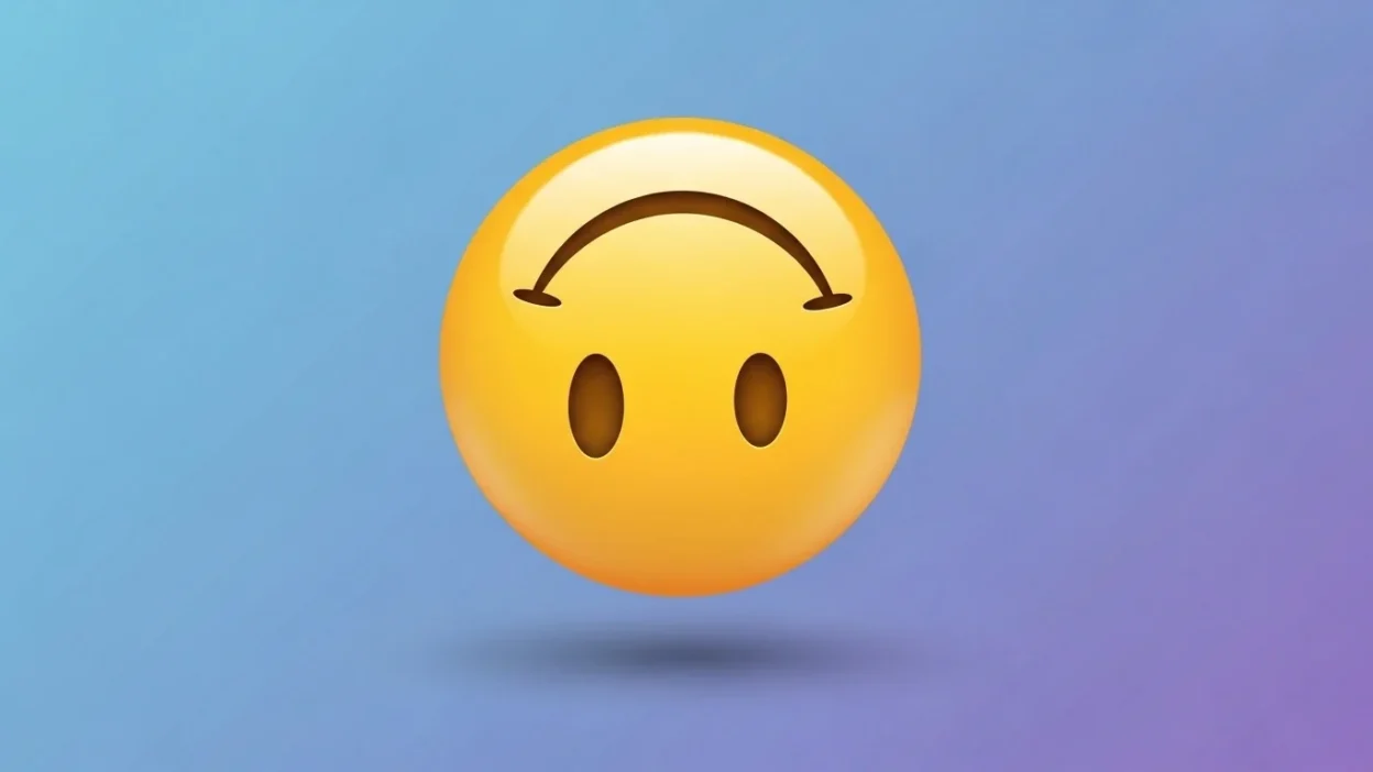 what does upside down smiley face mean