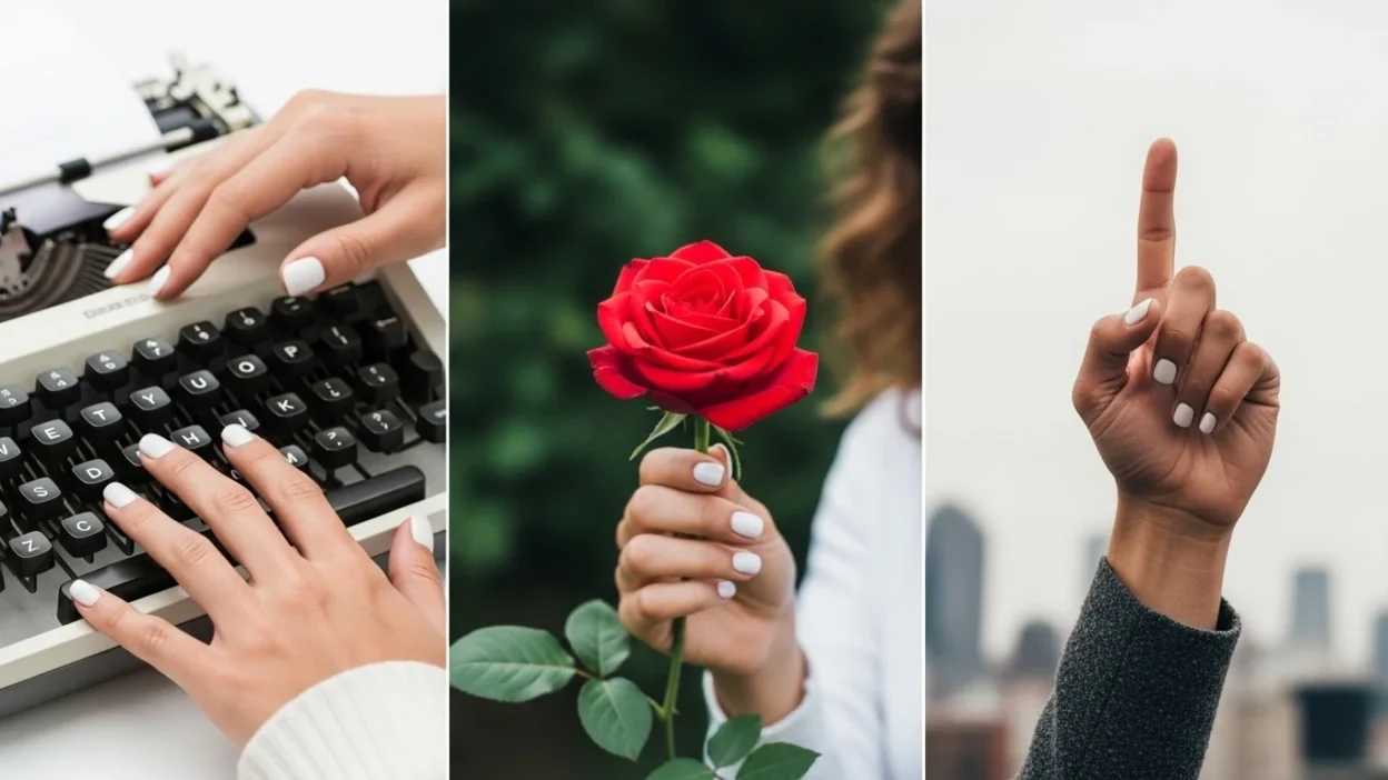 what does white nail polish mean