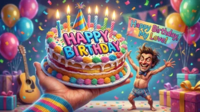 Short Funny Birthday Wishes for Husband