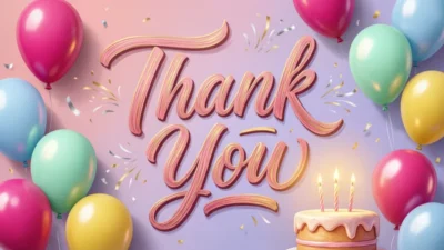 Thank You Images for Birthday Wishes