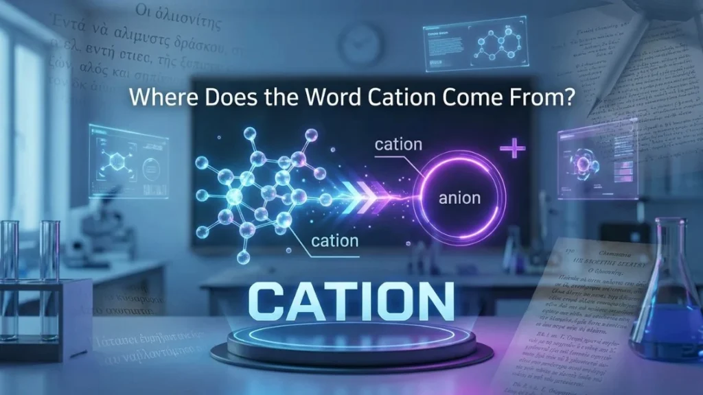 Where Does the Word Cation Come From?