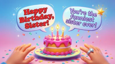 funny birthday wishes for sister on facebook