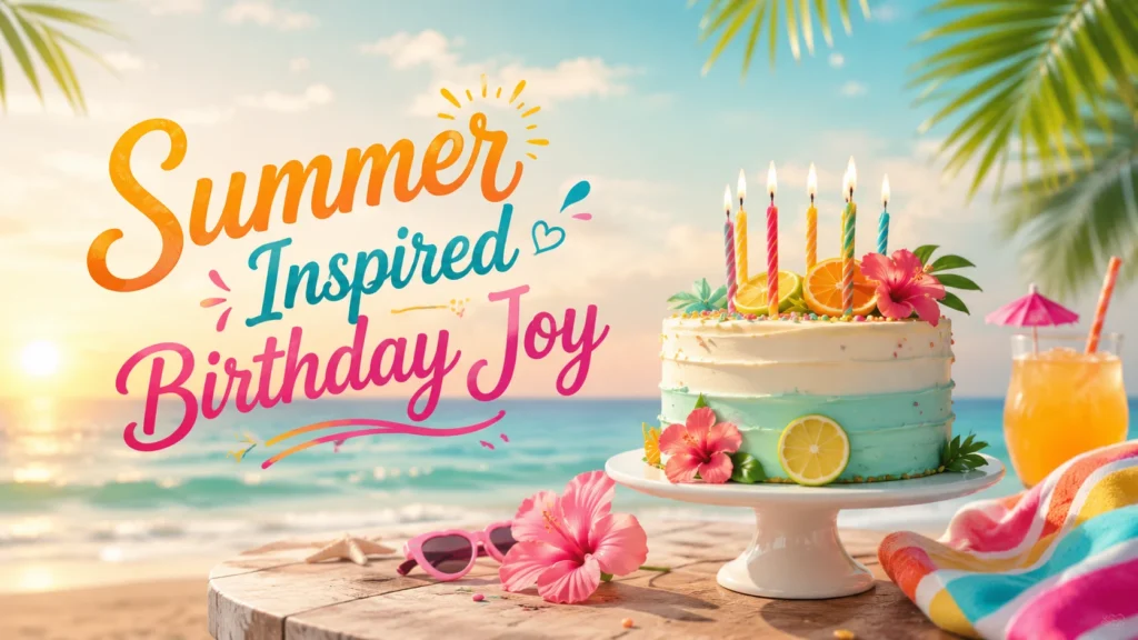 Summer Inspired Birthday Joy