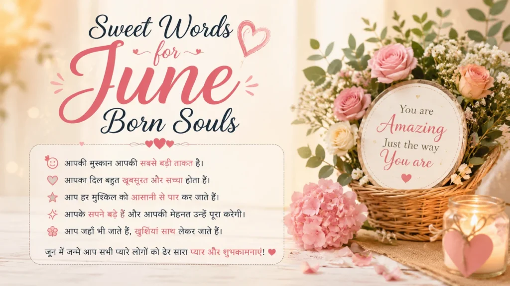 Sweet Words for June Born Souls