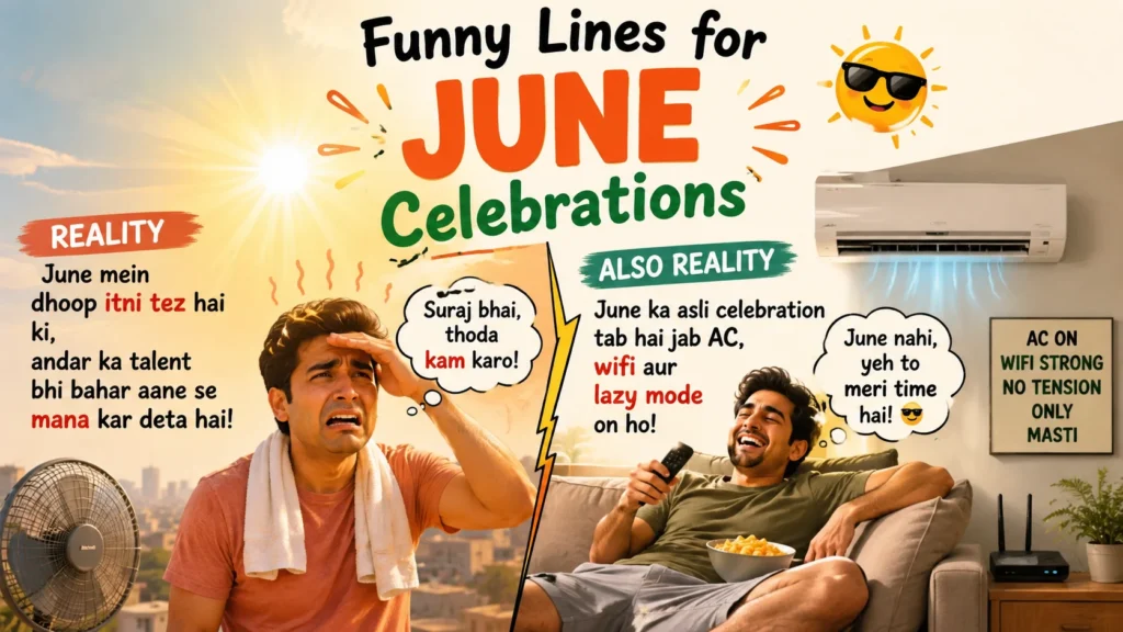 Funny Lines for June Celebrations
