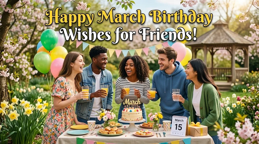 Happy March Birthday Wishes for Friends