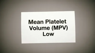 mean platelet volume low