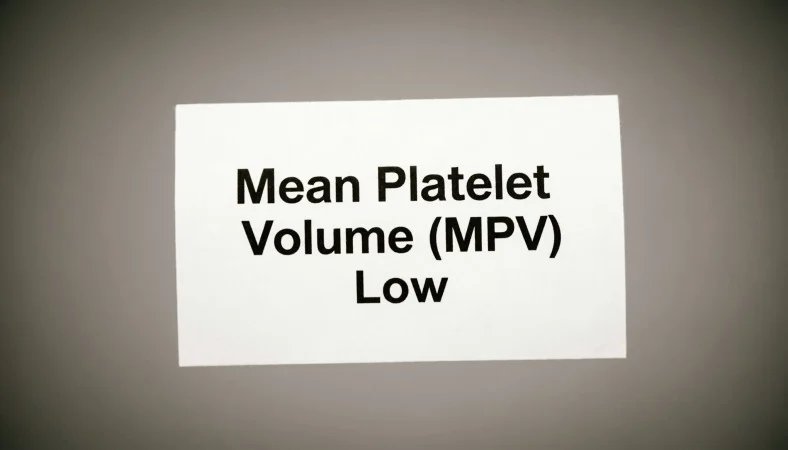 mean platelet volume low
