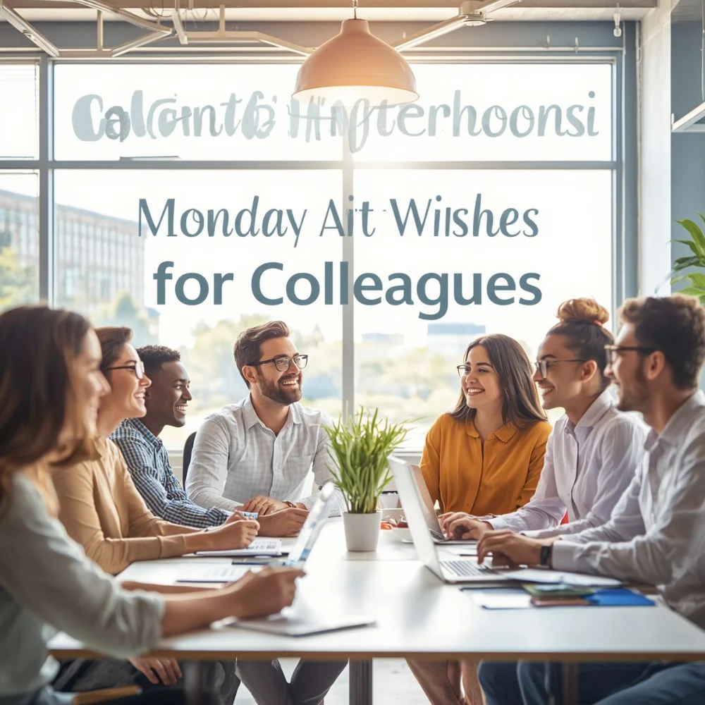 Monday Afternoon Wishes for Colleagues