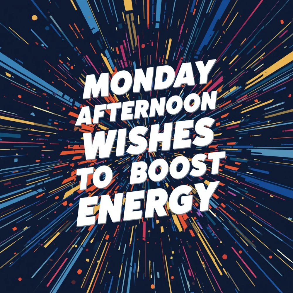Monday Afternoon Wishes to Boost Energy
