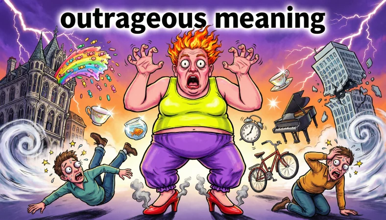 outrageous meaning