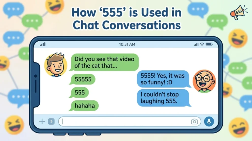 How 555 Is Used in Chat Conversations