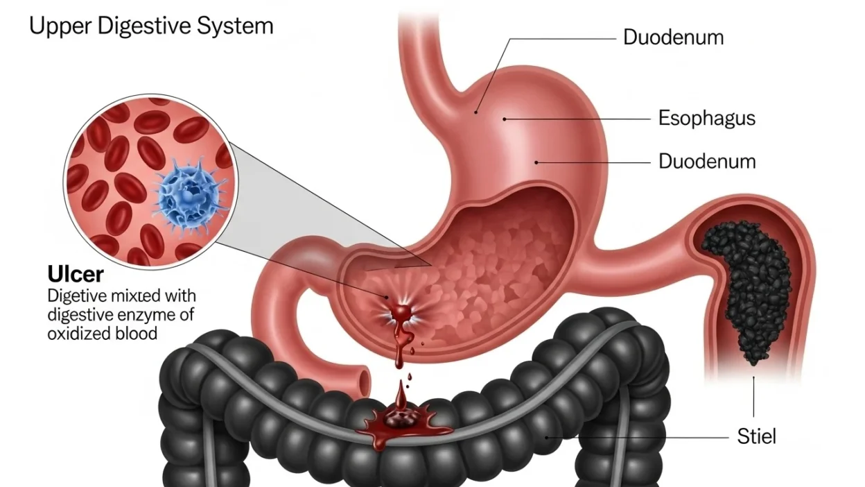 what does it mean when your poop is black