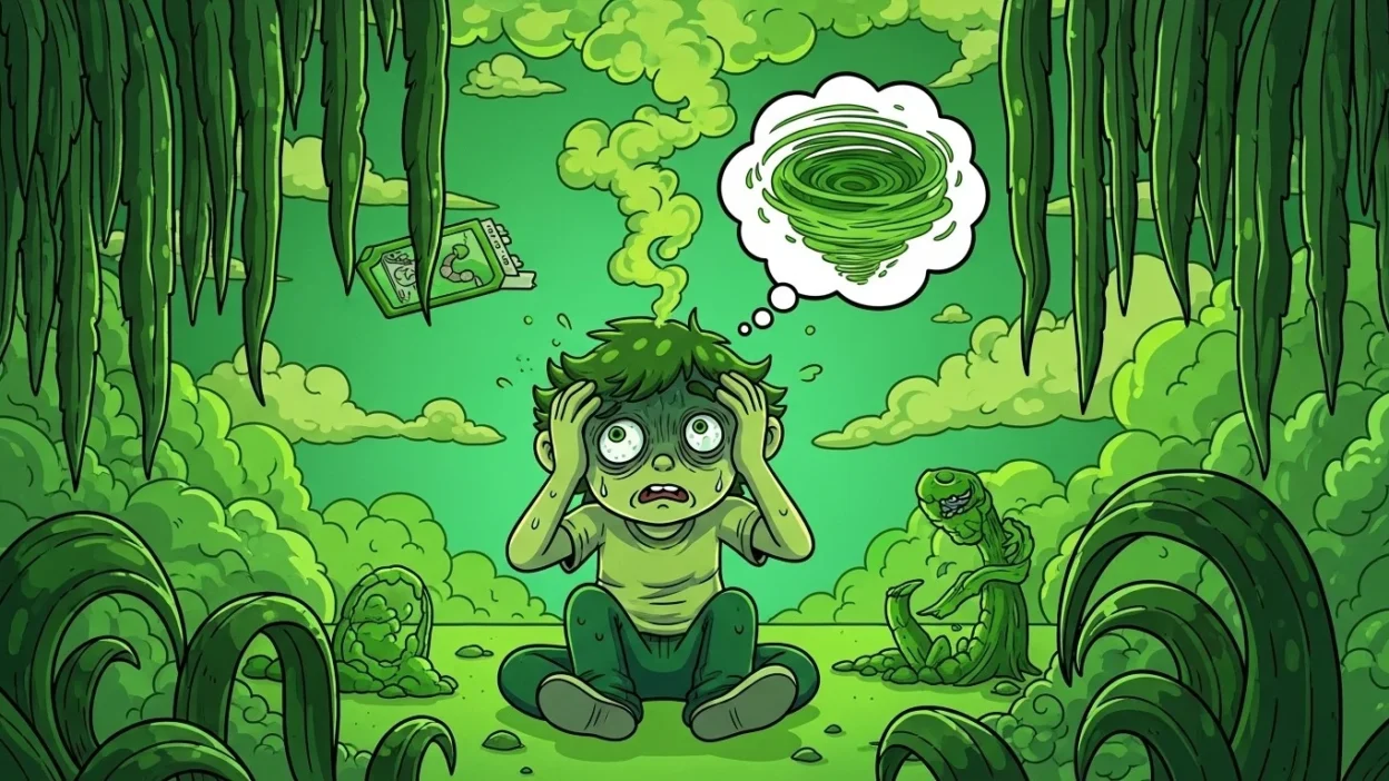 what does greening out mean