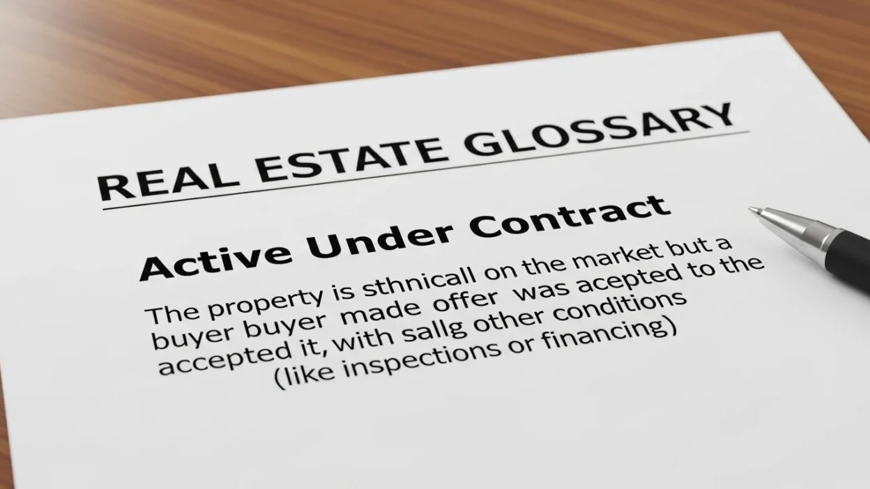 what does active under contract mean