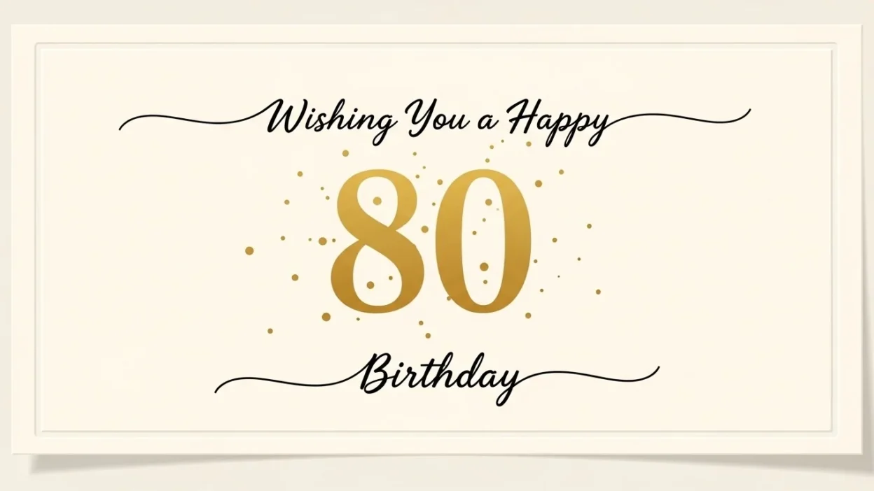 80th birthday wishes