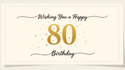 80th birthday wishes