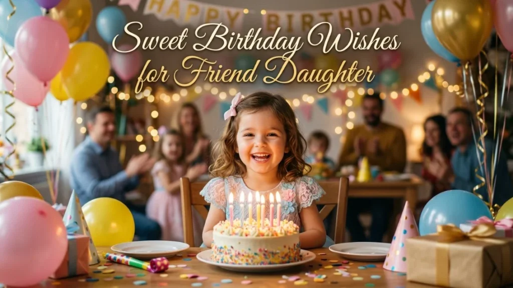 Sweet Birthday Wishes for Friend Daughter