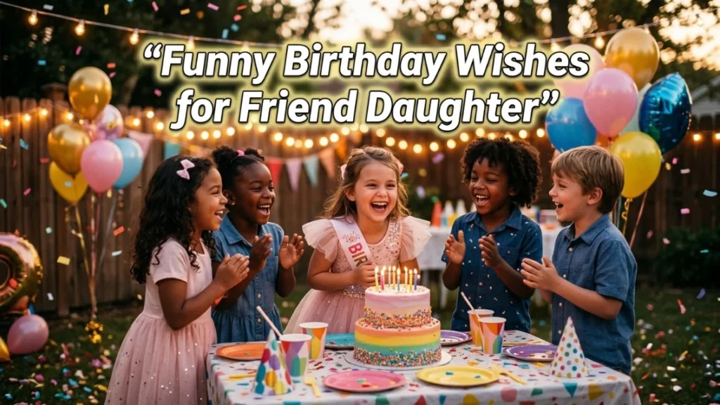 Funny Birthday Wishes for Friend Daughter