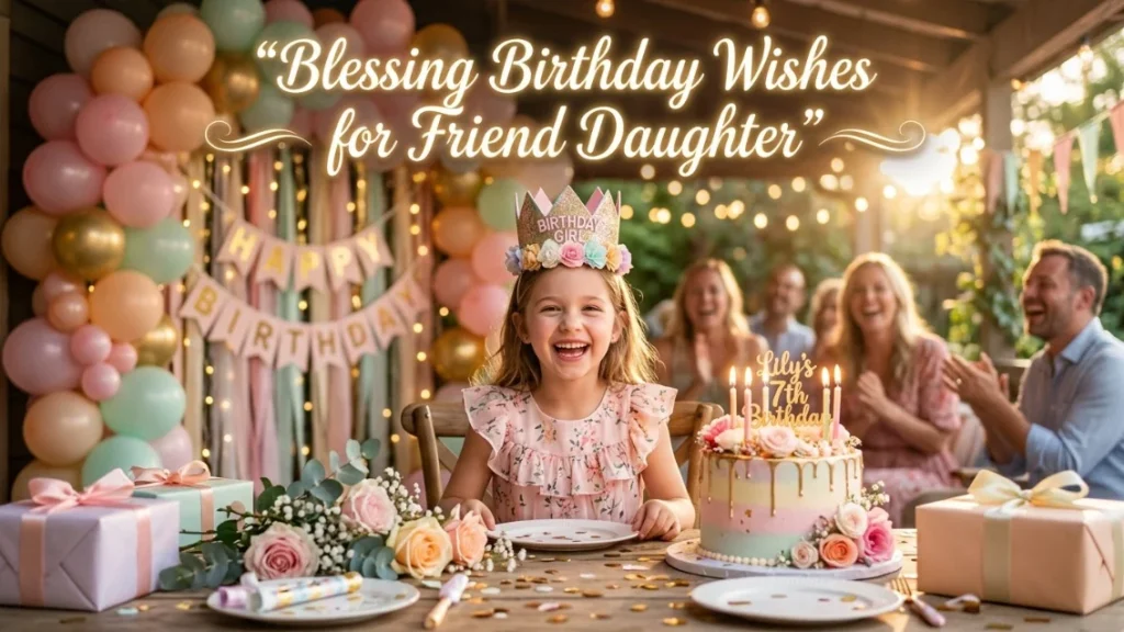 Blessing Birthday Wishes for Friend Daughter