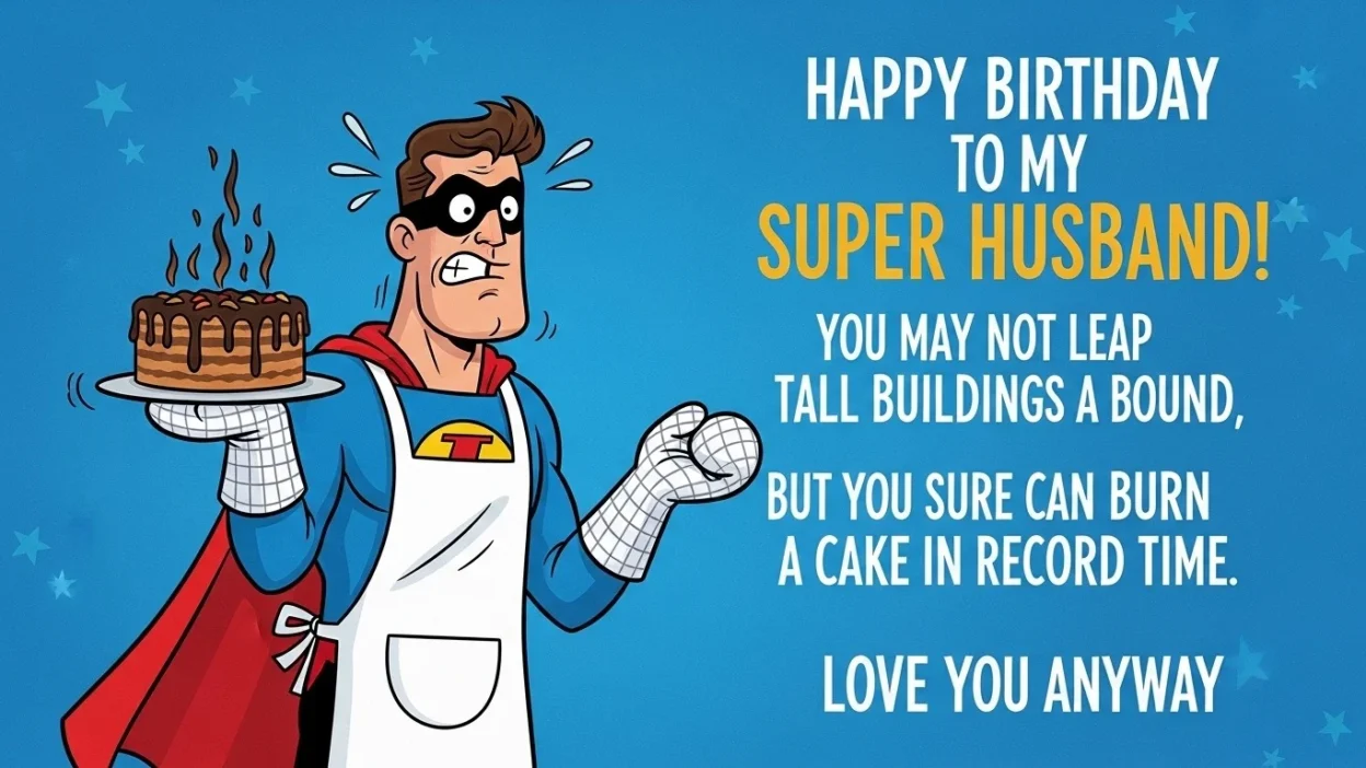 funny birthday wishes for husband